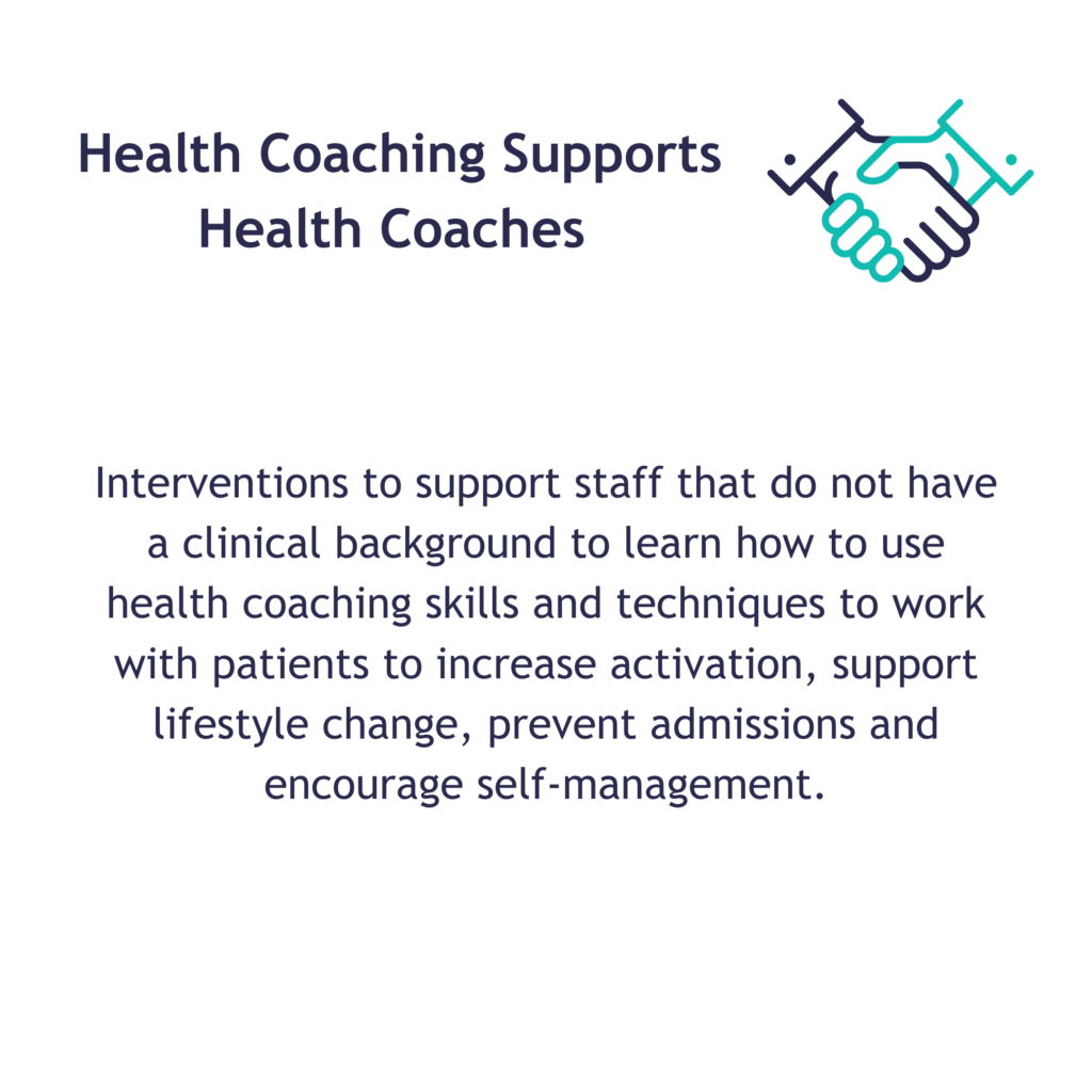 Health coaching supports health coaches