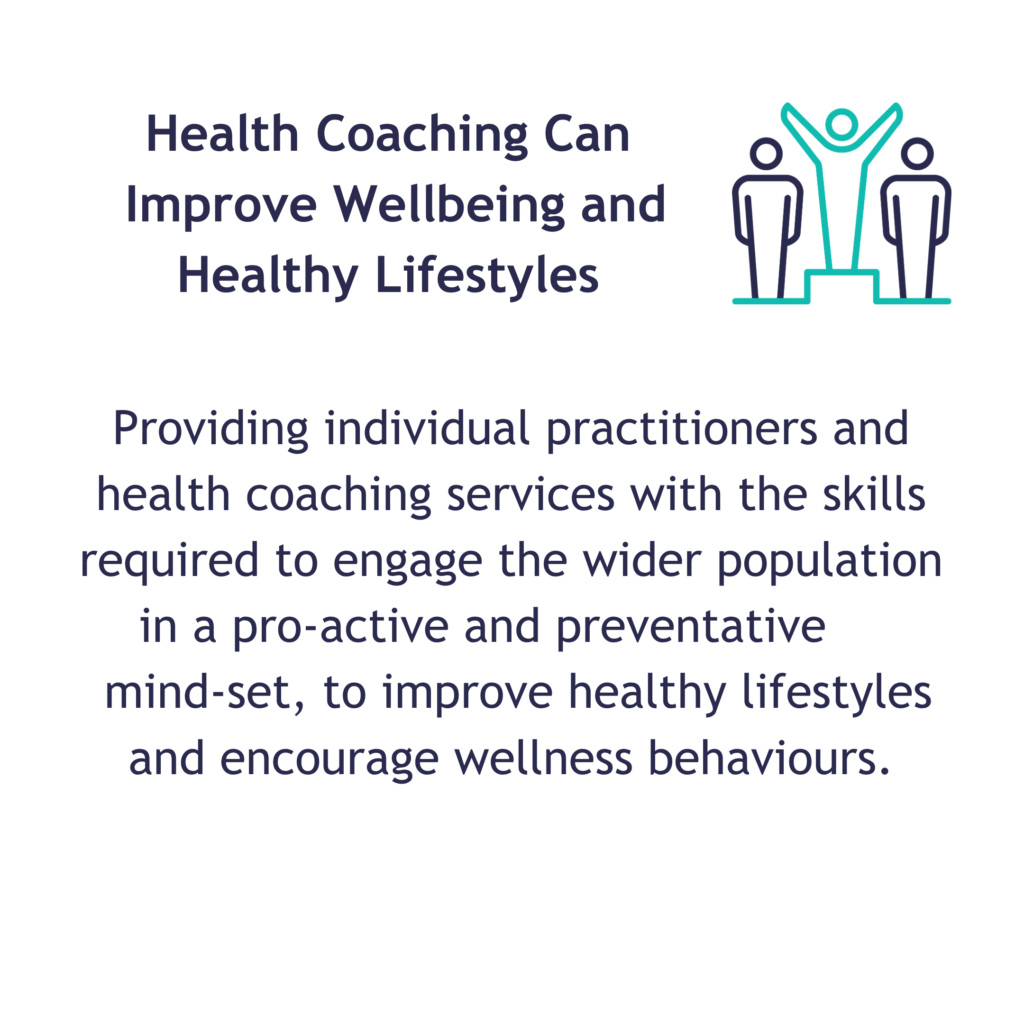 Health coaching can improve wellbeing and healthy lifestyles